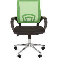 Компьютерное кресло CHAIRMAN 696 хром черно-зеленый 00-07077474