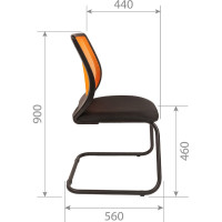 Конференц-кресло CHAIRMAN 699 V черно-оранжевый 00-07089911