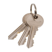 Цилиндр замка ANBO 2200 ключ/ключ, английский, 3 ключа, никель 3540 l3595 ANBO22003540