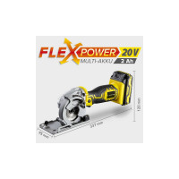 Аккумуляторная мини-циркулярная пила TROTEC PCSS 05-20V 4430000105