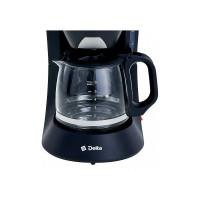 Кофеварка DELTA DL-8153 черная, 600 Вт, 600 мл 4-6 чашек 6 0Р-00015403