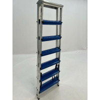 Двусторонняя алюминиевая стремянка Sarayli КОЛОР 7x7 18217