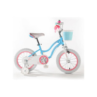 Велосипед Royal Baby Stargirl Steel 14", стальная рама RB14G-1 Голубой/Розовый