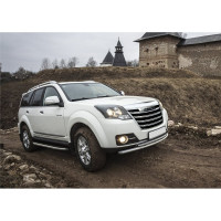 Пороги алюминиевые Rival Premium для DW Hower H3 V - 2.0 ,173 см, 2 шт A173ALP.2001.4