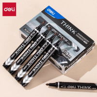 Маркер DELI перманентный Think круглый пиш. наконечник 1.5мм черный EU10020