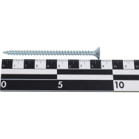 Универсальный саморез КВАДРА 6x90 белый, потайная голова, цинк, кop. 100 шт. 603090001101