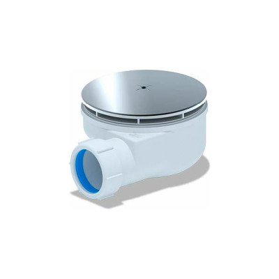 Сифон для душевого поддона АНИ Пласт 1 1/2"х90, h 53 мм, вальцовка E350VAL