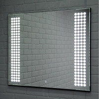 Зеркало Sansa Cosmo 80 black с подсветкой SC1050Z