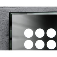 Зеркало Sansa Cosmo 80 black с подсветкой SC1050Z