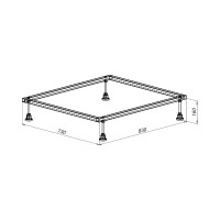 Каркас для литьевого поддона ALLEN BRAU 900x800 8.00001.1 00282286