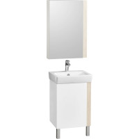 Зеркальный шкаф AQUATON Кантри 55 белый, дуб верона 1A257702AHB20