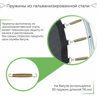 Батут с сеткой DFC Trampoline Fitness 5FT-TR-LG