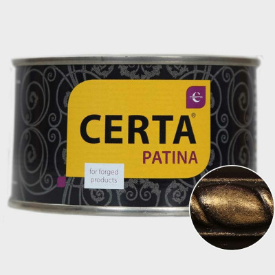 Термостойкая эмаль CERTA-PATINA до 700 градусов, золото, 0.16 кг PATR0044