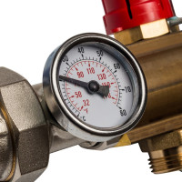 Распределительный коллектор из латуни с расходомерами 7 вых. STOUT SMB 0473 000007