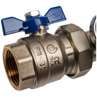 Распределительный коллектор из латуни с расходомерами 7 вых. STOUT SMB 0473 000007