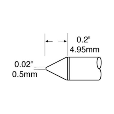 Наконечник (0.5х4.95 мм; клин) для MFR-H1 METCAL SCP-CN05