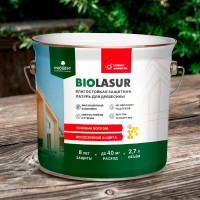 Защитно-декоративный лессирующий антисептик PROSEPT BIO LASUR Орех 2,7л 037-2