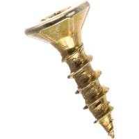 Шуруп Rusconnect CS 04016 с/нарез. д/дерева, потай, 4х16, 500 шт. Желтый цинк 310416