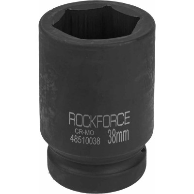 Головка торцевая 38мм 1", 6-гранная ударная удл L=100мм Rockforce RF-48510038(459)