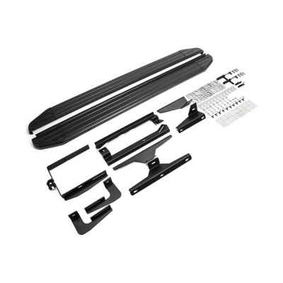 Алюминиевые пороги Rival Premium-Black для Lexus NX 2014-2017, 2 шт., A173ALB.3202.1