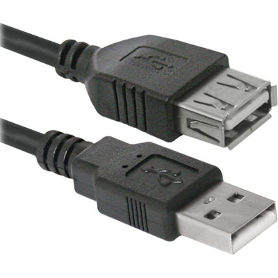 USB кабель Defender USB02-10 USB2.0 AM-AF, 3.0м 87453
