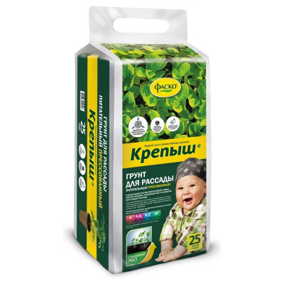 Прессованный грунт для рассады Фаско Крепыш 25 л Тп0101КРЕ05