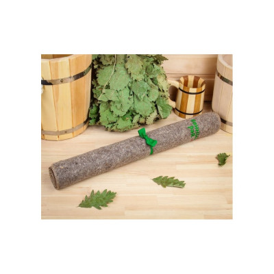 Лежак для бани Добропаровъ Банный рай, войлок, серый, 180х60см 1088587