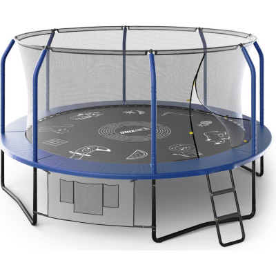 Батут UNIXline SUPREME GAME 14 ft blue TRUSUG14BL