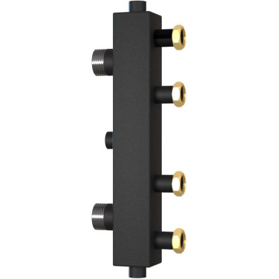 Коллектор WARME с гидроразделителем wksg.35 "вулкан" на 2 контура с накидными гайками WKSG.35.2.F