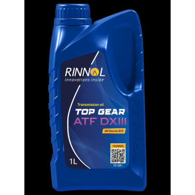 Трансмиссионное минеральное масло RINNOL TOP GEAR ATF DX III, 1 л 192339