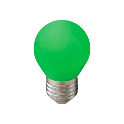 Светодиодная лампа Ecola Globe led color 2,0w g45, 220v, e27, green шар, зеленый, матовая, колба, 70x45 K7CG20ELB