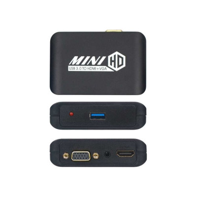 Конвертер PALMEXX AY92 USB3.0 to HDMI+VGA внешняя видеокарта PX/AY92