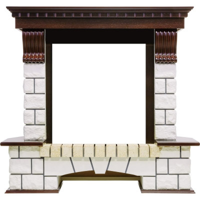 Портал Royal Flame Pierre Luxe угловой под классику (темн. дуб) 64877471