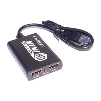 Конвертер PALMEXX AY96 USB3.0 to Dual HDMI Display Adapter 1080p@60Hz PX/AY96