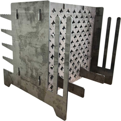 Разборный вертикальный мангал-плита НАЮ 5 из металла толщиной 3 мм ВМП5-С