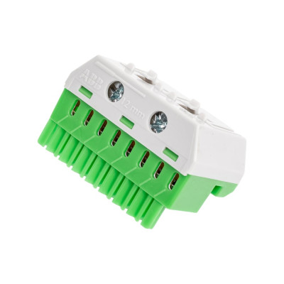 Клеммник самозажимной ABB PE 8x4+2x25мм ZK82G* 1SPE007715F9713