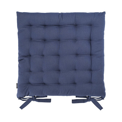 Подушка на стул Tkano коллекция Essential из хлопка темно-синего цвета, 40x40 см TK24-CP0004