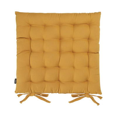 Подушка на стул Tkano коллекция Essential из хлопка цвета карри, 40x40 см TK24-CP0005