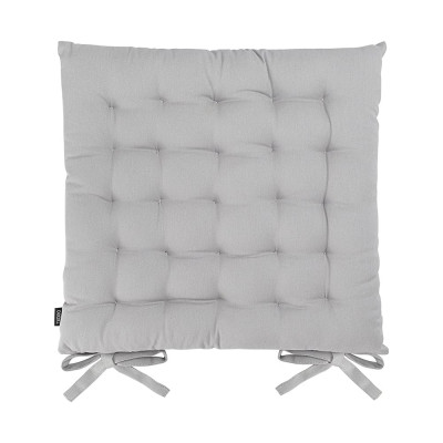 Подушка на стул Tkano коллекция Essential из хлопка серого цвета, 40x40 см TK24-CP0002