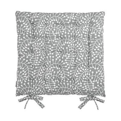 Подушка на стул Tkano коллекция Scandinavian touch из хлопка серого цвета с принтом Спелая Смородина, 4 TK24-CP0007