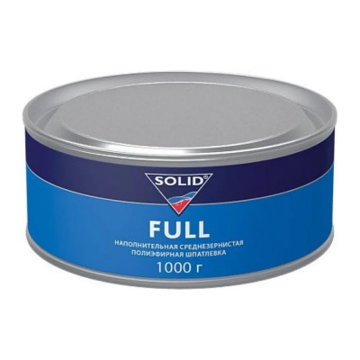 Наполнительная среднезернистая шпатлевка SOLID FULL (фасовка 1000 гр) 311.1000