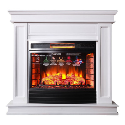 Каминокомплект InterFlame Стаффорд унив Панорамик 25 LED F/X Panoramic25 белый