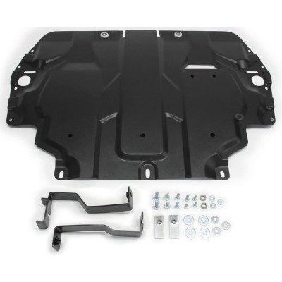 Защита картера + КПП + комплект крепежа AutoMax сталь, SEAT Altea; SEAT Altea (Freetrack); SEAT Leon; SEAT Cordoba; SEAT Toledo; Skoda Yeti; Skoda AM.5107.1