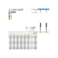 Фреза Power Mill HPC (5 мм; Z4; f=0.05 мм; тип N; хв.HA; твердый сплав; FIRE) Guhring 19978 5,000