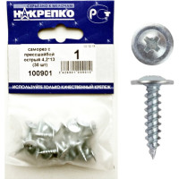 Саморез НАКРЕПКО с прессшайбой острый 4,2х13 750 шт. 100901