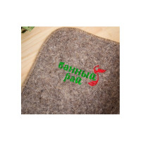 Лежак для бани Добропаровъ Банный рай, войлок, серый, 180х60см 1088587