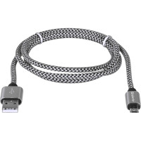 USB-кабель DEFENDER USB08-03T PRO USB2.0 Белый, AM-MicroBM, 1m, 2.1A 87803