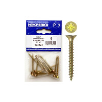 Шуруп НАКРЕПКО универсальный желтый 4х50 375 шт. 103324