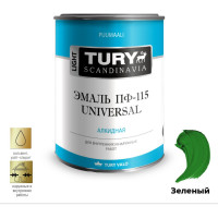 Эмаль TURY ПФ-115 Универсал зеленая, 0,9 кг 2007169
