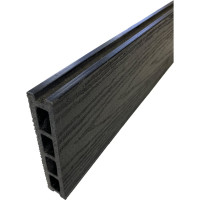 Террасная доска MasterDeck Classic Антрацит узкий вельвет/тиснение под дерево 3шт 10623300